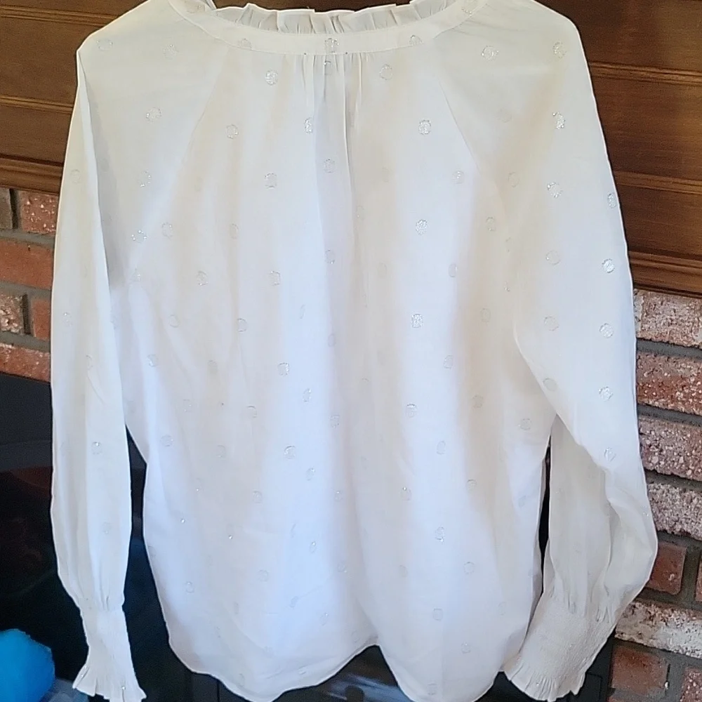 Talbots Split Neck Top - Picture 4 of 4